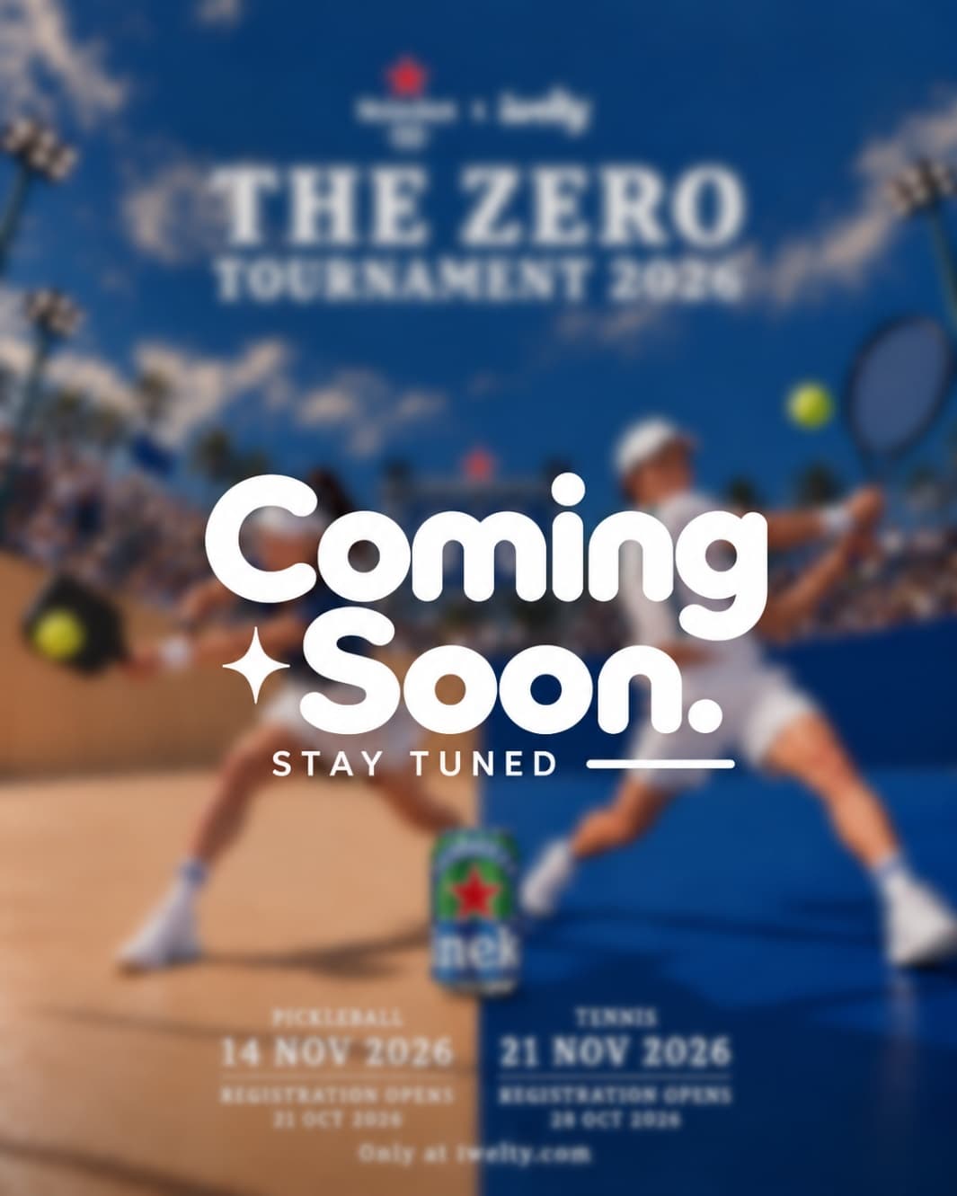 Heineken 0.0 × iwelty - THE ZERO TOURNAMENT 2026 - Tennis - Image 1