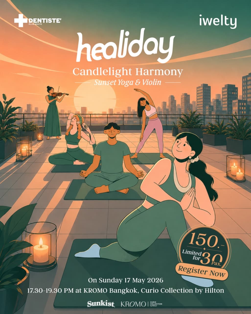 HEALIDAY - Candlelight Harmony (Sunset Yoga & Violin) - Image 1