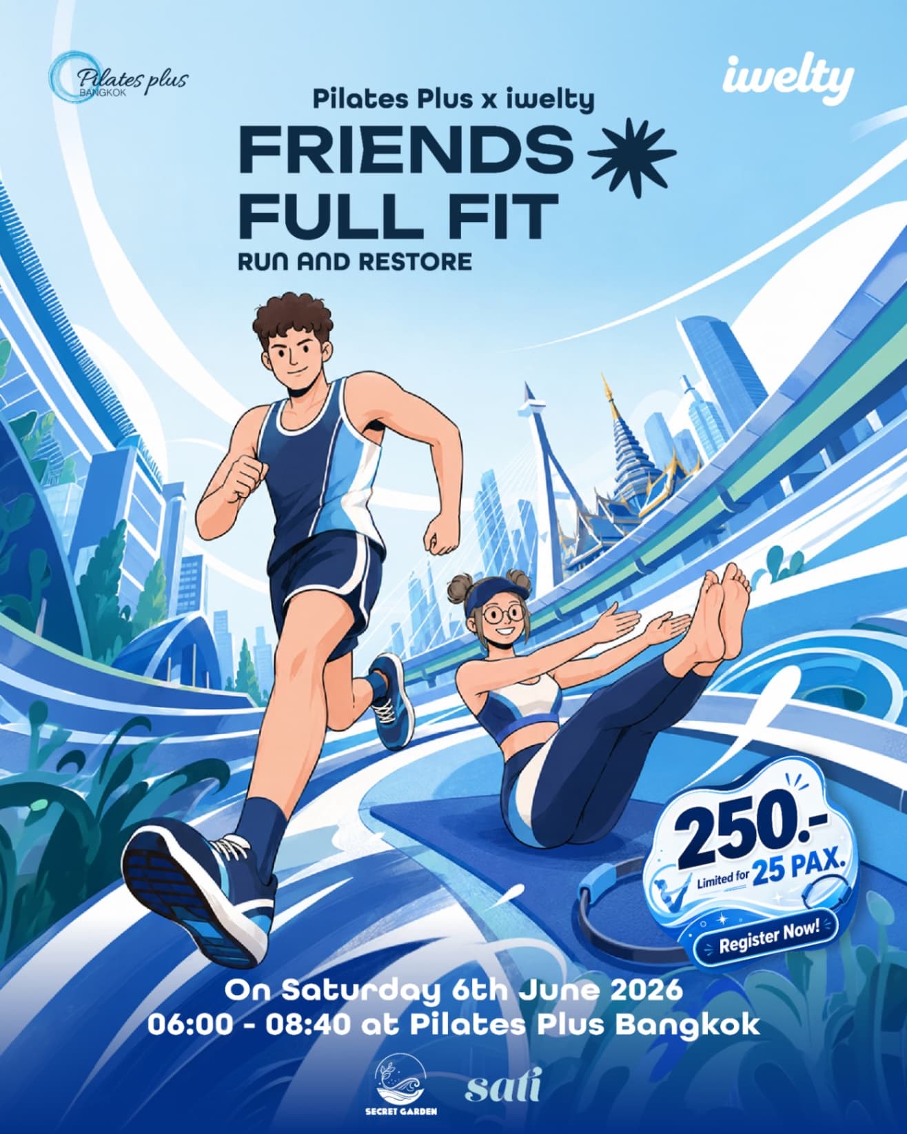 PILATES PLUS BANGKOK x IWELTY - Run and Restore - Image 1